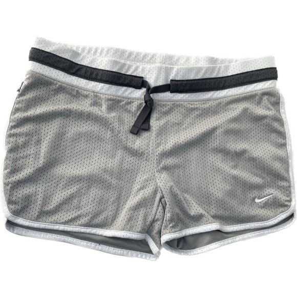 Nike Pants - Nike Athletic Shorts Gray White Small Lace Black Running Yoga 3” Inseam